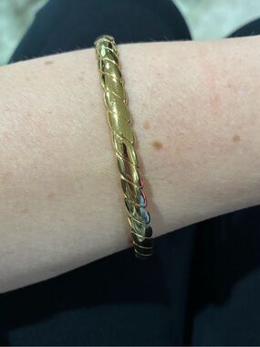 Vintage Monet Gold Bangle Bracelet